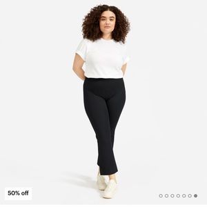 NWT Everlane Kick crop work pants (black, size 8)